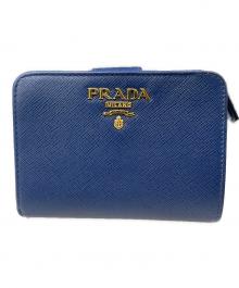 PRADA（プラダ）の古着「2つ折り財布」｜ネイビー