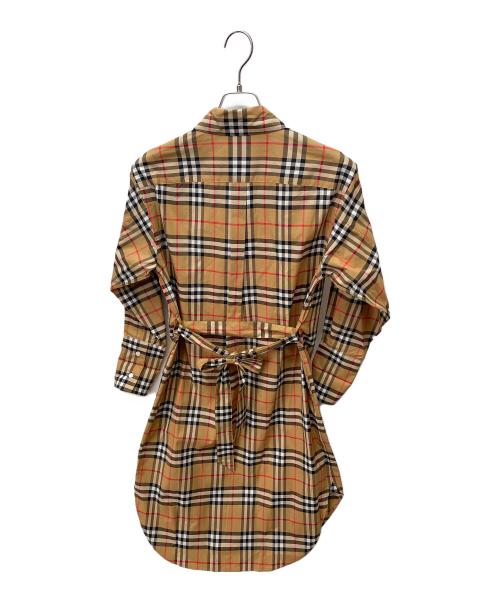 BURBERRY LONDON（バーバリーロンドン）BURBERRY LONDON (バーバリーロンドン) ノヴァチェックシャツワンピース ブラウン サイズ:04 未使用品の古着・服飾アイテム