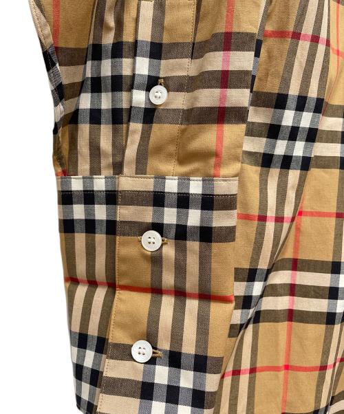 BURBERRY LONDON（バーバリーロンドン）BURBERRY LONDON (バーバリーロンドン) ノヴァチェックシャツワンピース ブラウン サイズ:04 未使用品の古着・服飾アイテム