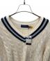 中古・古着 POLO RALPH LAUREN (ポロ・ラルフローレン) Vネックケーブルニット アイボリー サイズ:S 未使用品：10000円