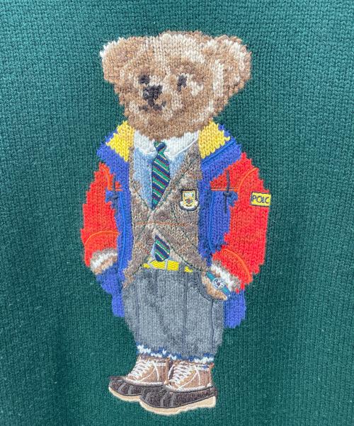 POLO RALPH LAUREN（ポロ・ラルフローレン）POLO RALPH LAUREN (ポロ・ラルフローレン) ポロベア　ニット グリーン サイズ:Lの古着・服飾アイテム