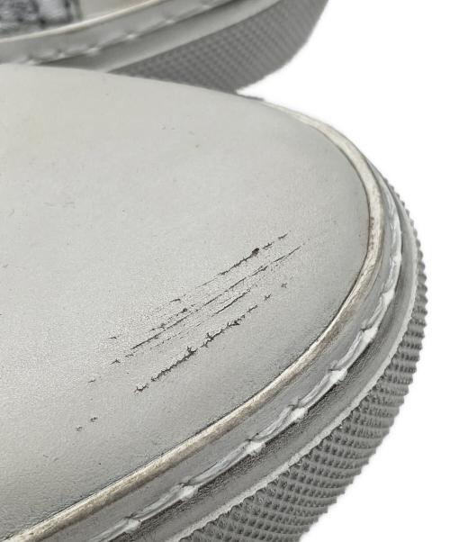 Saint Laurent Paris（サンローランパリ）Saint Laurent Paris (サンローランパリ) レザーハイカットスニーカー シルバー サイズ:39の古着・服飾アイテム