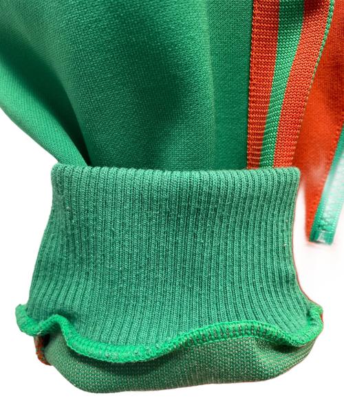 adidas（アディダス）adidas (アディダス) プルオーバーパーカー オレンジ×グリーン サイズ:Lの古着・服飾アイテム