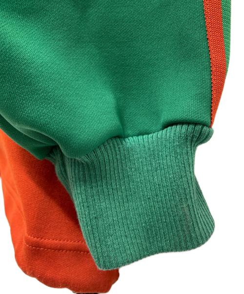 adidas（アディダス）adidas (アディダス) プルオーバーパーカー オレンジ×グリーン サイズ:Lの古着・服飾アイテム