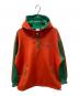 adidas（アディダス）の古着「プルオーバーパーカー」｜オレンジ×グリーン