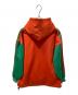 adidas (アディダス) プルオーバーパーカー オレンジ×グリーン サイズ:L：20000円