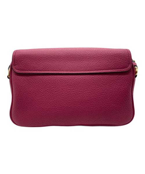 PRADA（プラダ）PRADA (プラダ) レザーショルダーバッグ ショッキングピンクの古着・服飾アイテム