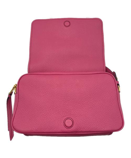 PRADA（プラダ）PRADA (プラダ) レザーショルダーバッグ ショッキングピンクの古着・服飾アイテム