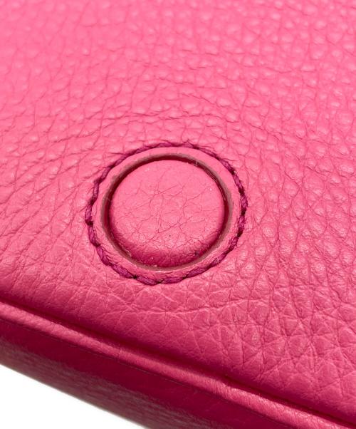 PRADA（プラダ）PRADA (プラダ) レザーショルダーバッグ ショッキングピンクの古着・服飾アイテム