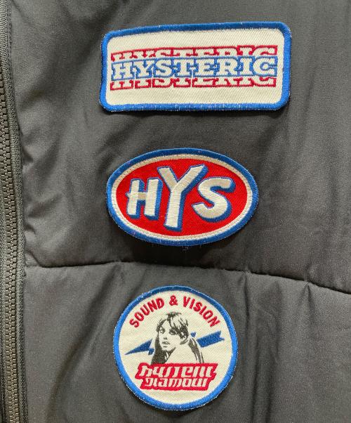 Hysteric Glamour（ヒステリックグラマー）Hysteric Glamour (ヒステリックグラマー) プリマロフトナイロンタフタワッペン アウター ブラック サイズ:Mの古着・服飾アイテム