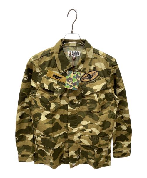 A BATHING APE（ア ベイシング エイプ）A BATHING APE (ア ベイシング エイプ) ファティーグジャケット オリーブ サイズ:M 未使用品の古着・服飾アイテム