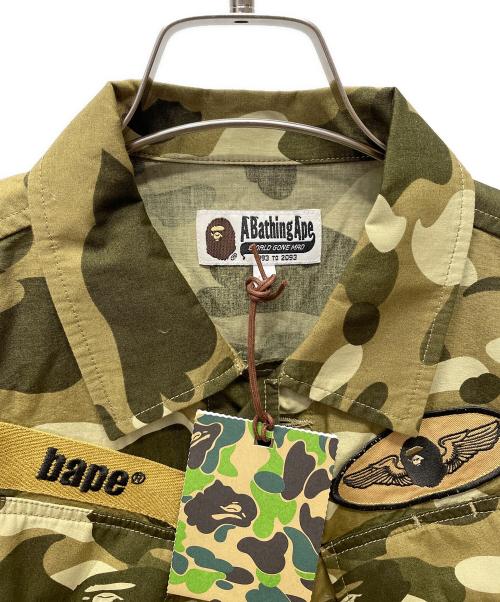 A BATHING APE（ア ベイシング エイプ）A BATHING APE (ア ベイシング エイプ) ファティーグジャケット オリーブ サイズ:M 未使用品の古着・服飾アイテム