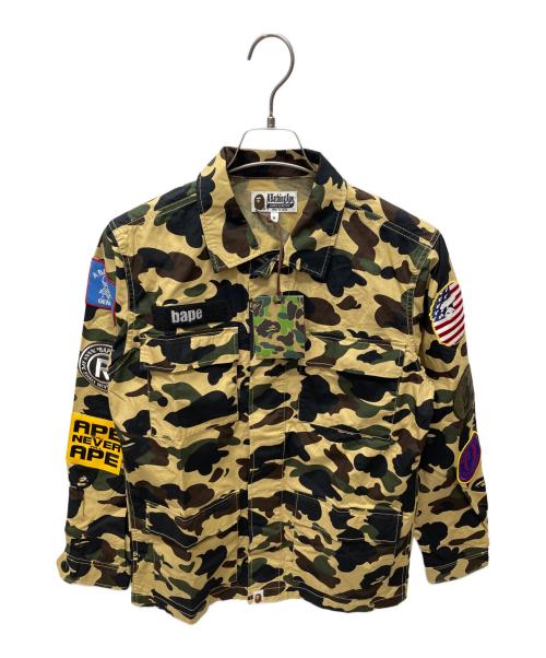 A BATHING APE（ア ベイシング エイプ）A BATHING APE (ア ベイシング エイプ) 1st CamoMilitary Shirt ブラウン サイズ:M 未使用品の古着・服飾アイテム