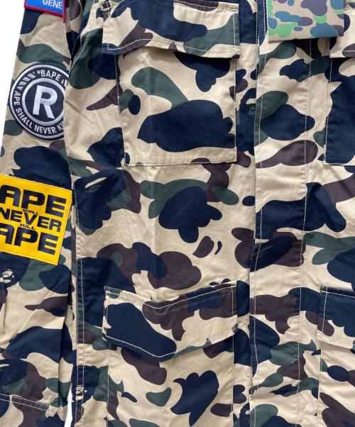 A BATHING APE（ア ベイシング エイプ）A BATHING APE (ア ベイシング エイプ) 1st CamoMilitary Shirt ブラウン サイズ:M 未使用品の古着・服飾アイテム