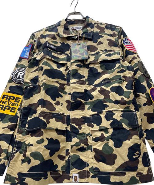 A BATHING APE（ア ベイシング エイプ）A BATHING APE (ア ベイシング エイプ) 1st CamoMilitary Shirt ブラウン サイズ:M 未使用品の古着・服飾アイテム