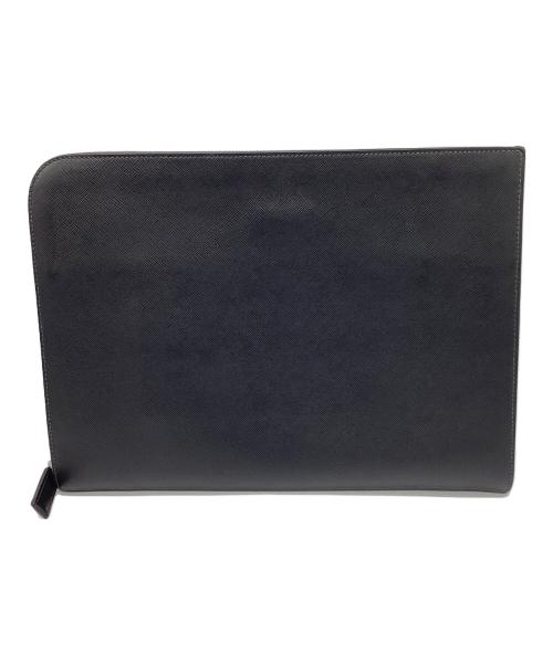 PRADA（プラダ）PRADA (プラダ) クラッチバッグ ブラックの古着・服飾アイテム