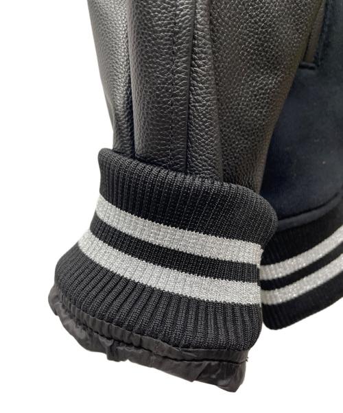 1PIU1UGUALE3 RELAX（ウノピゥウノウグァーレトレ リラックス）1piu1uguale3 relax (ウノピゥウノウグァーレトレ リラックス) スタジャン ブラック サイズ:Lの古着・服飾アイテム