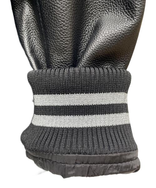 1PIU1UGUALE3 RELAX（ウノピゥウノウグァーレトレ リラックス）1piu1uguale3 relax (ウノピゥウノウグァーレトレ リラックス) スタジャン ブラック サイズ:Lの古着・服飾アイテム