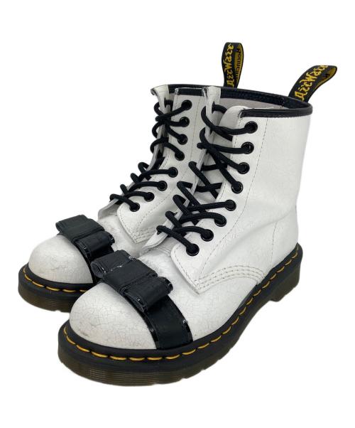 Dr.Martens（ドクターマーチン）Dr.Martens (ドクターマーチン) 8ホールブーツ　1460 CRACKLE ホワイト サイズ:23の古着・服飾アイテム