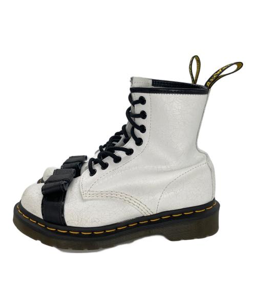 Dr.Martens（ドクターマーチン）Dr.Martens (ドクターマーチン) 8ホールブーツ　1460 CRACKLE ホワイト サイズ:23の古着・服飾アイテム