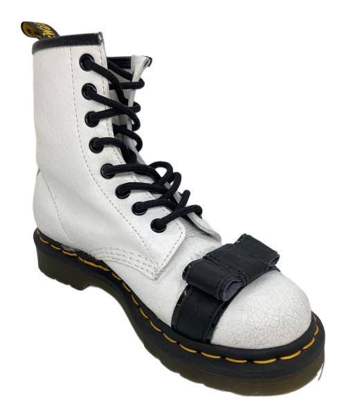 Dr.Martens（ドクターマーチン）Dr.Martens (ドクターマーチン) 8ホールブーツ　1460 CRACKLE ホワイト サイズ:23の古着・服飾アイテム