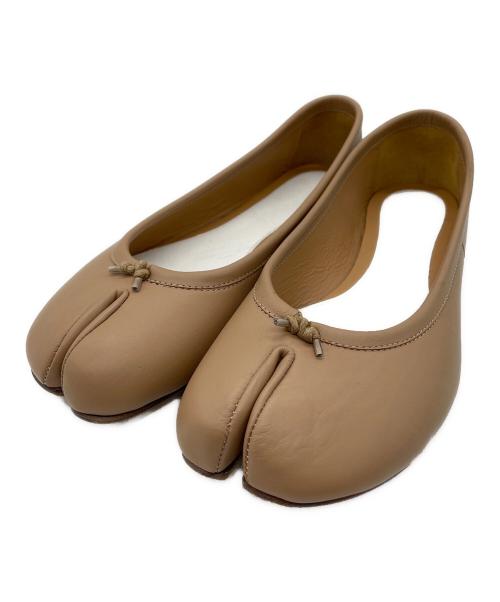 Maison Margiela（メゾンマルジェラ）Maison Margiela (メゾンマルジェラ) Tabi バレリーナフラット ベージュ サイズ:23の古着・服飾アイテム