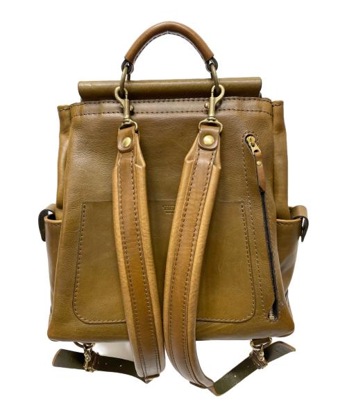 Herz（ヘルツ）Herz (ヘルツ) 棒屋根クラシックリュック ブラウンの古着・服飾アイテム