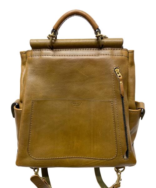 Herz（ヘルツ）Herz (ヘルツ) 棒屋根クラシックリュック ブラウンの古着・服飾アイテム