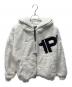1piu1uguale3（ウノピュウノウグァーレトレ）の古着「フェイクファーロゴパーカー」｜ホワイト