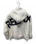 1piu1uguale3 (ウノピュウノウグァーレトレ) フェイクファーロゴパーカー ホワイト サイズ:S 未使用品：11000円