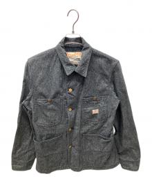 SUGAR CANE（シュガーケーン）の古着「ブラックコバート ワークコート」｜グレー