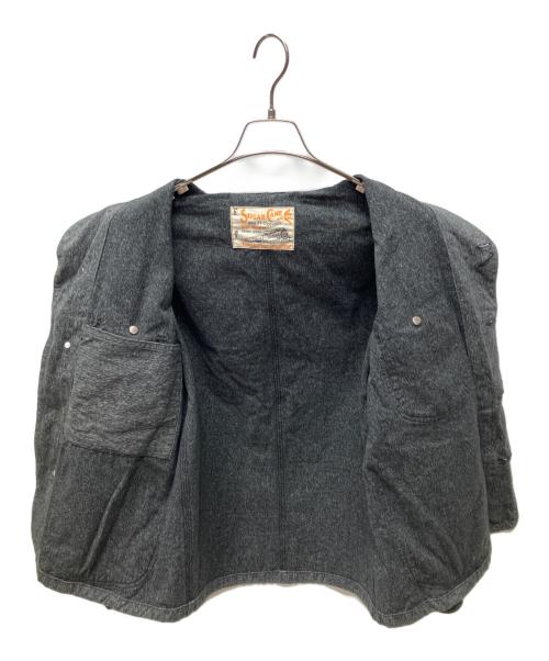 SUGAR CANE（シュガーケーン）SUGAR CANE (シュガーケーン) ブラックコバート ワークコート グレー サイズ:不明の古着・服飾アイテム