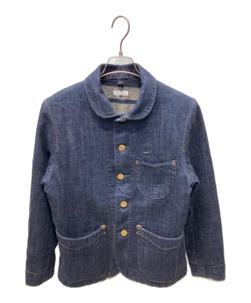 BURGUS PLUS & Co（バーガスプラス）BURGUS PLUS & Co (バーガスプラス) カバーオール デニム ブランケット ネイビー サイズ:36の古着・服飾アイテム