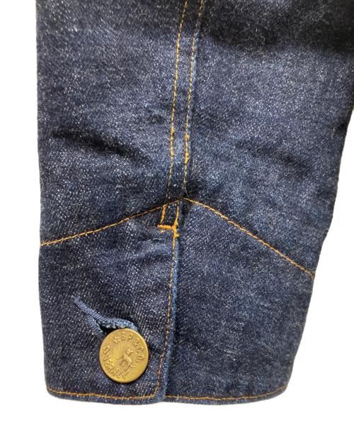 BURGUS PLUS & Co（バーガスプラス）BURGUS PLUS & Co (バーガスプラス) カバーオール デニム ブランケット ネイビー サイズ:36の古着・服飾アイテム