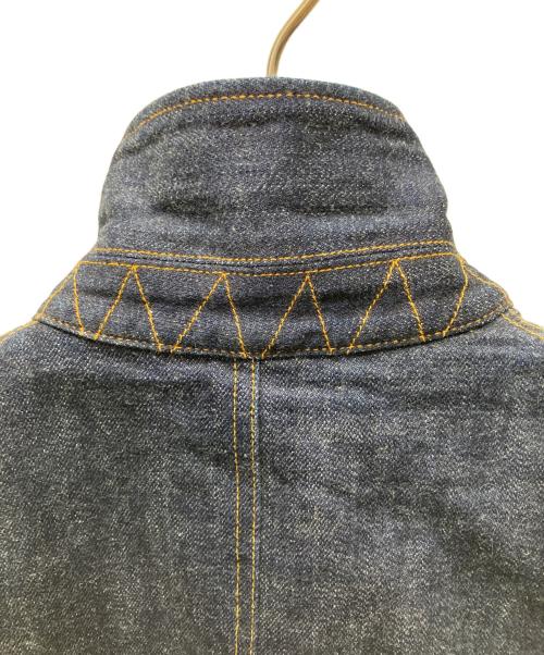 BURGUS PLUS & Co（バーガスプラス）BURGUS PLUS & Co (バーガスプラス) カバーオール デニム ブランケット ネイビー サイズ:36の古着・服飾アイテム