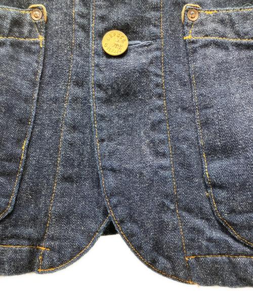 BURGUS PLUS & Co（バーガスプラス）BURGUS PLUS & Co (バーガスプラス) カバーオール デニム ブランケット ネイビー サイズ:36の古着・服飾アイテム