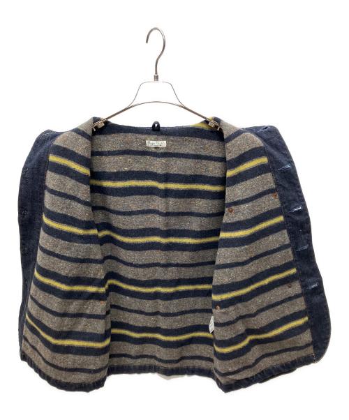 BURGUS PLUS & Co（バーガスプラス）BURGUS PLUS & Co (バーガスプラス) カバーオール デニム ブランケット ネイビー サイズ:36の古着・服飾アイテム