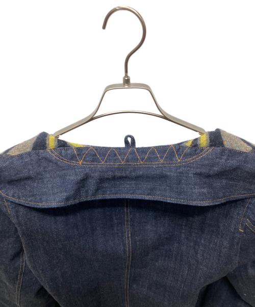 BURGUS PLUS & Co（バーガスプラス）BURGUS PLUS & Co (バーガスプラス) カバーオール デニム ブランケット ネイビー サイズ:36の古着・服飾アイテム