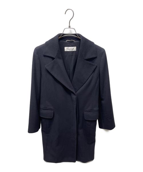 MaxMara（マックスマーラ）MaxMara (マックスマーラ) チェスターコート ネイビー サイズ:42の古着・服飾アイテム