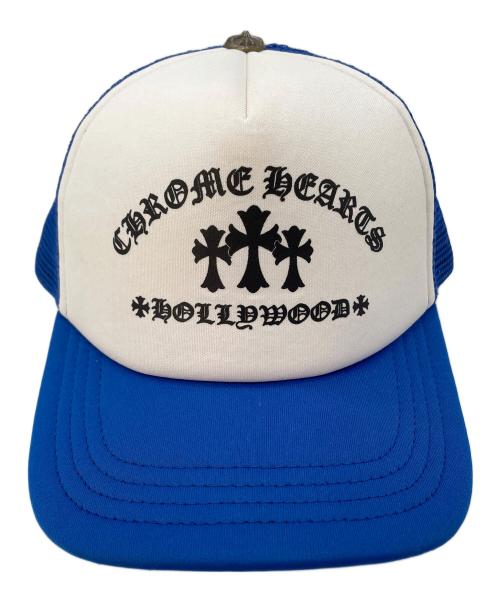 CHROME HEARTS（クロムハーツ）CHROME HEARTS (クロムハーツ) トラッカーキャップ ブルー サイズ:FREEの古着・服飾アイテム