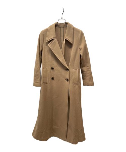 Ameri（アメリ）AMERI (アメリ) リトルフレアロングコート ブラウン サイズ:Mの古着・服飾アイテム