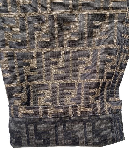FENDI JEANS（フェンディ ジーンズ）FENDI JEANS (フェンディ ジーンズ) パンツ ブラウン×ブラック サイズ:L(44)の古着・服飾アイテム