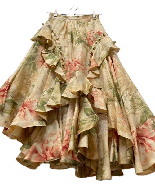 ZIMMERMANN（ジマーマン）Zimmermann (ジマーマン) スカート ベージュ サイズ:0Pの古着・服飾アイテム