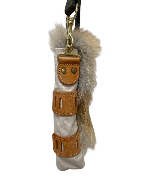 SEIL MARSCHALL（セイルマーシャル）SEIL MARSCHALL (セイルマーシャル) フォックスファーショルダーバッグ ベージュ×ホワイトの古着・服飾アイテム