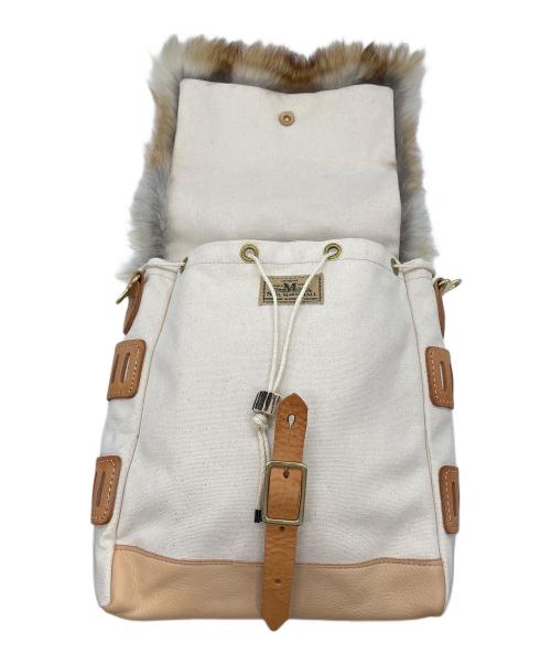 SEIL MARSCHALL（セイルマーシャル）SEIL MARSCHALL (セイルマーシャル) フォックスファーショルダーバッグ ベージュ×ホワイトの古着・服飾アイテム