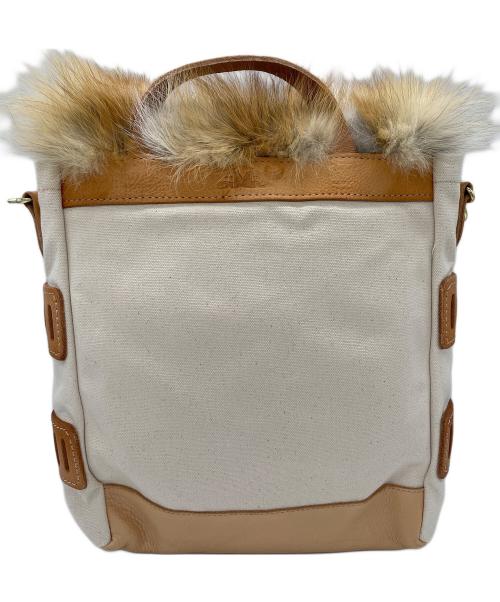 SEIL MARSCHALL（セイルマーシャル）SEIL MARSCHALL (セイルマーシャル) フォックスファーショルダーバッグ ベージュ×ホワイトの古着・服飾アイテム