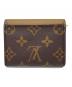 LOUIS VUITTON (ルイ ヴィトン) コンパクトウォレット ポルトフォイユゾエ ブラウン：65000円