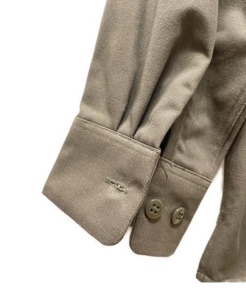 CALEE（キャリー）CALEE (キャリー) Cotton twill L/S wappen work shirt オリーブ サイズ:Mの古着・服飾アイテム