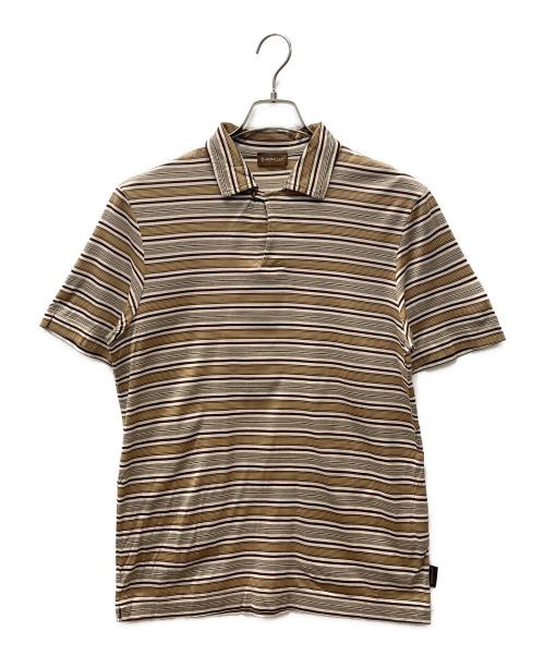 MONCLER（モンクレール）MONCLER (モンクレール) ポロシャツ ブラウン サイズ:不明の古着・服飾アイテム