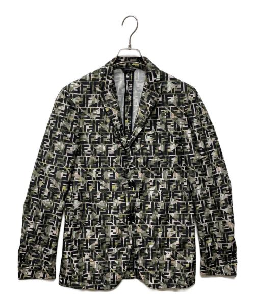 FENDI（フェンディ）FENDI (フェンディ) テーラードジャケット グリーン サイズ:44の古着・服飾アイテム